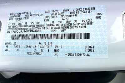 2022 Ford Escape Titanium ELITE