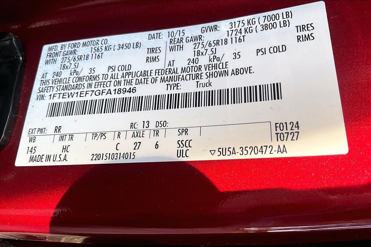 2016 Ford F-150 Base