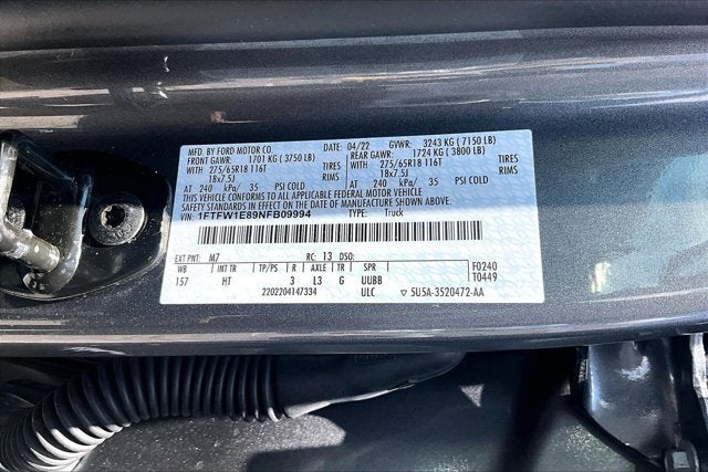 2022 Ford F-150 LARIAT