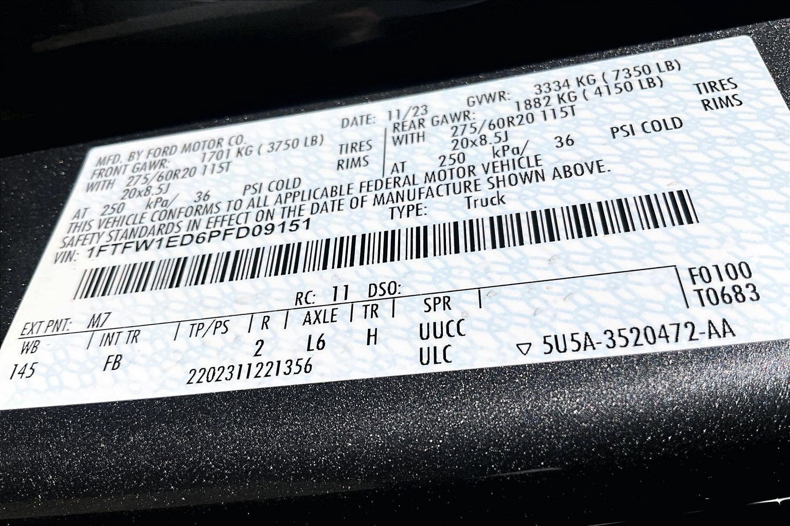 2023 Ford F-150 XLT SPORT
