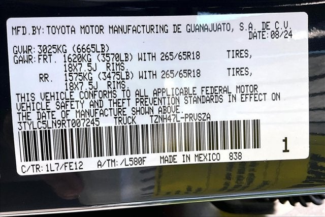2024 Toyota Tacoma 4WD TRD Sport Hybrid