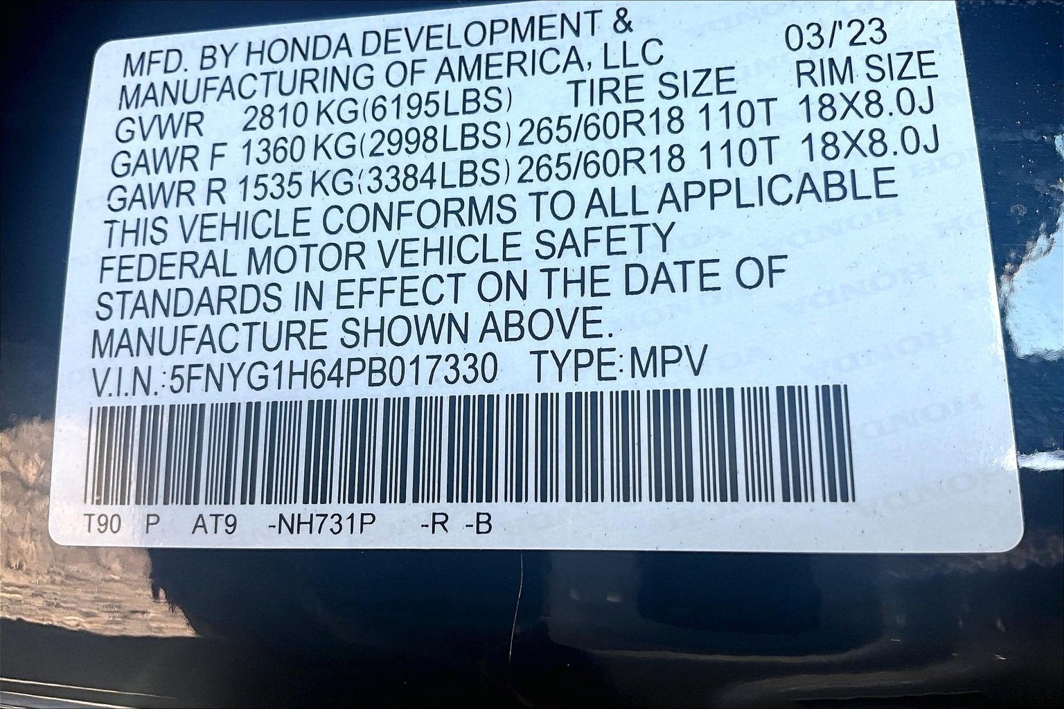 2023 Honda Pilot TrailSport