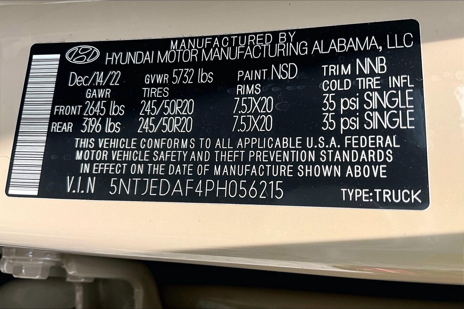 2023 Hyundai Santa Cruz Limited