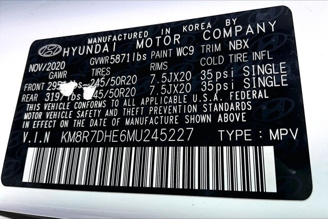 2021 Hyundai Palisade Calligraphy