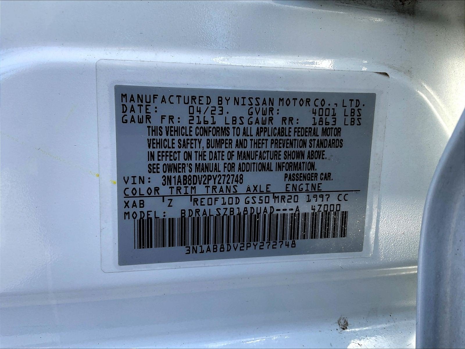2023 Nissan Sentra SR Xtronic CVT