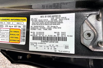 2018 Ford Fusion SE