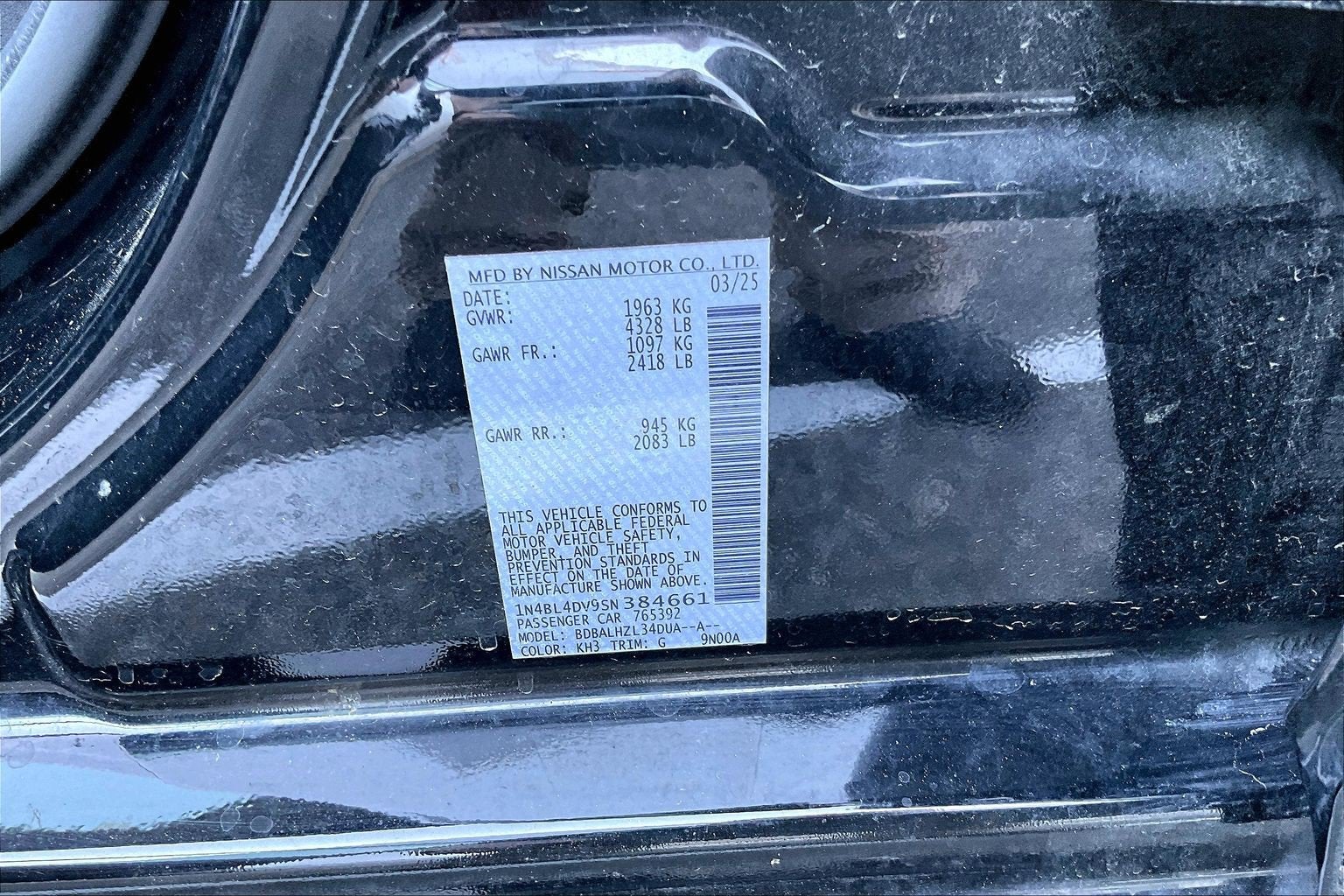 2025 Nissan Altima SV