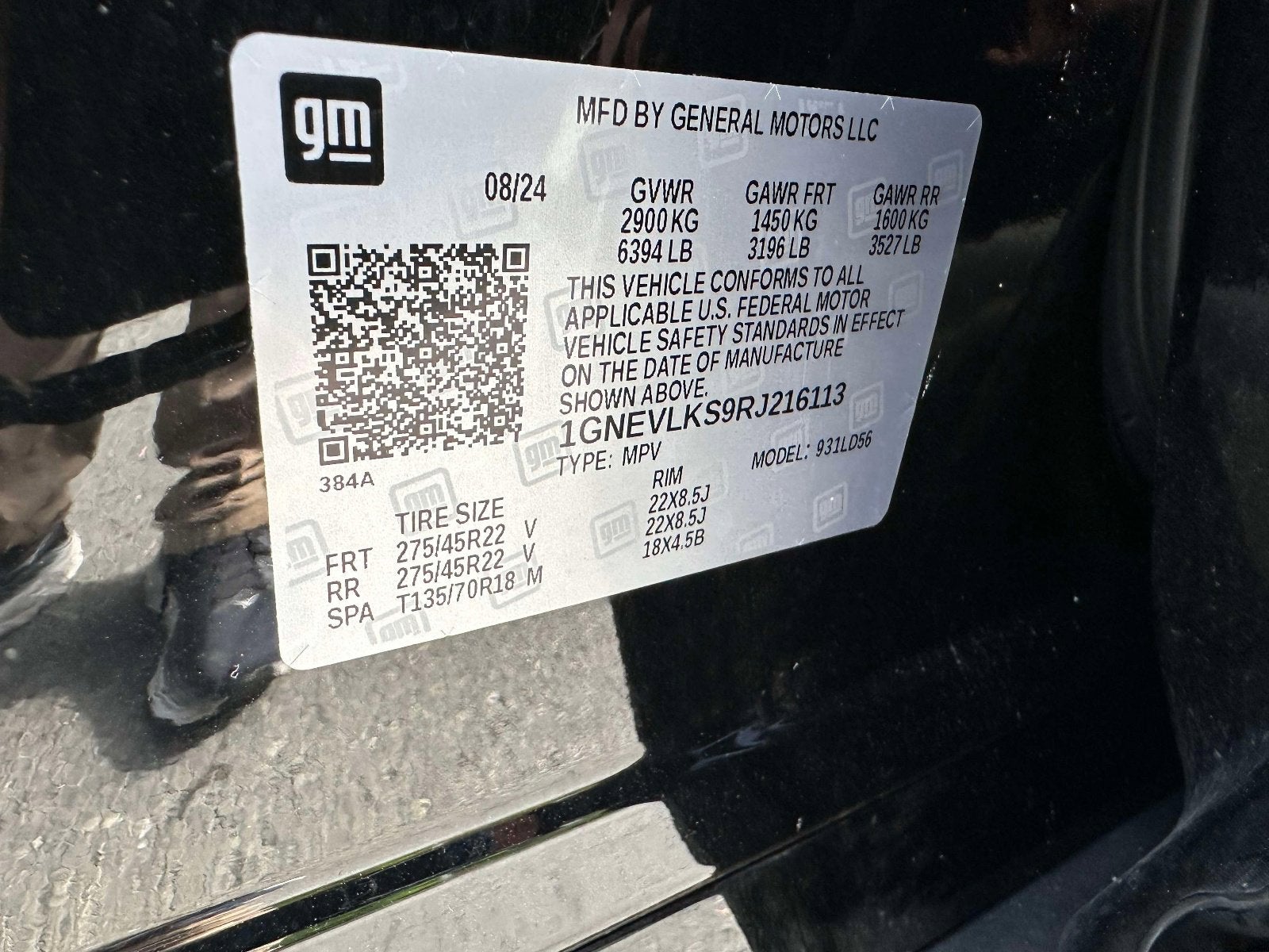 2024 Chevrolet Traverse AWD RS