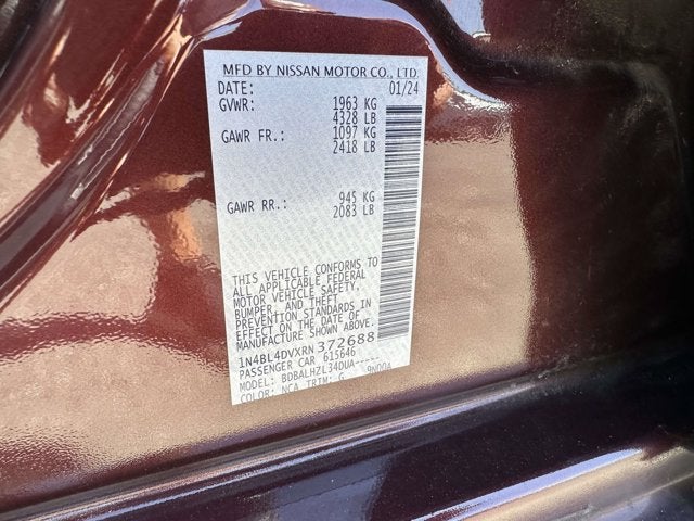 2024 Nissan Altima SV FWD