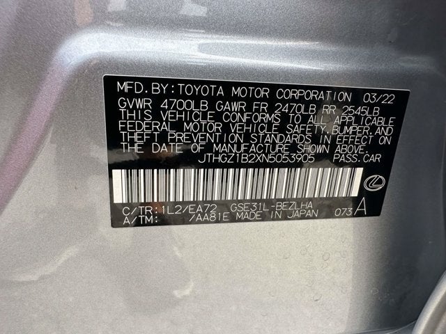 2022 Lexus IS IS 350 F SPORT