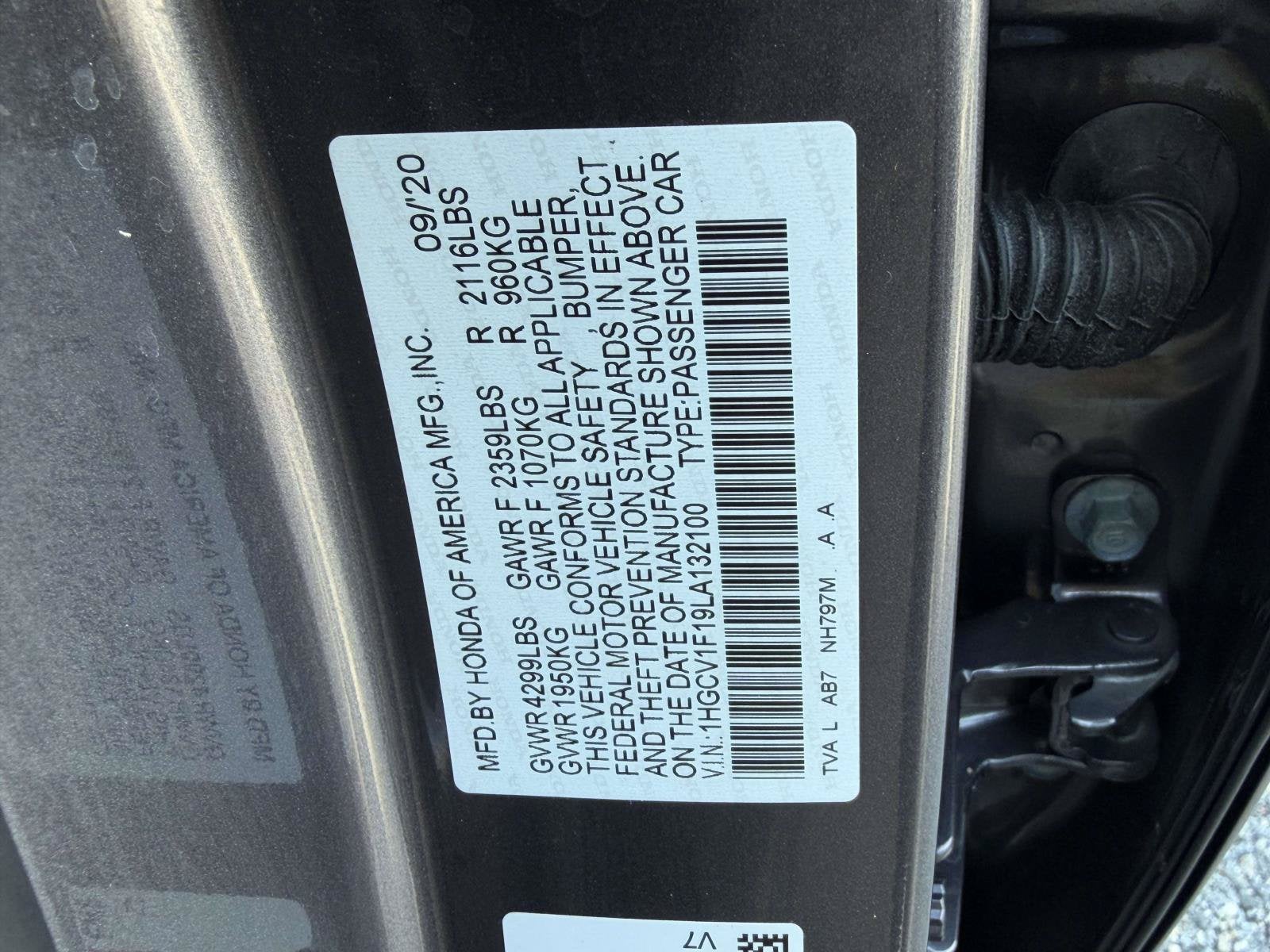 2020 Honda Accord Sedan LX