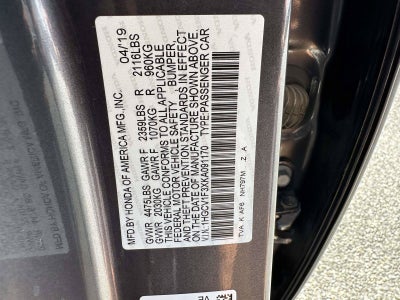 2019 Honda Accord Sedan Sport 1.5T