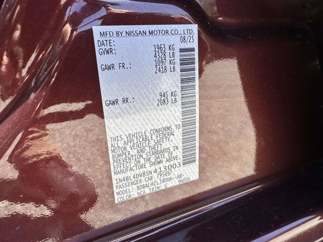2025 Nissan Altima SV