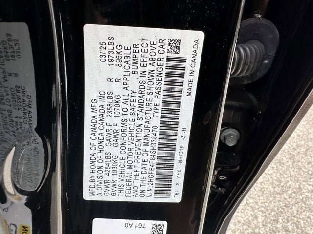 2025 Honda Civic Sedan Hybrid Sport