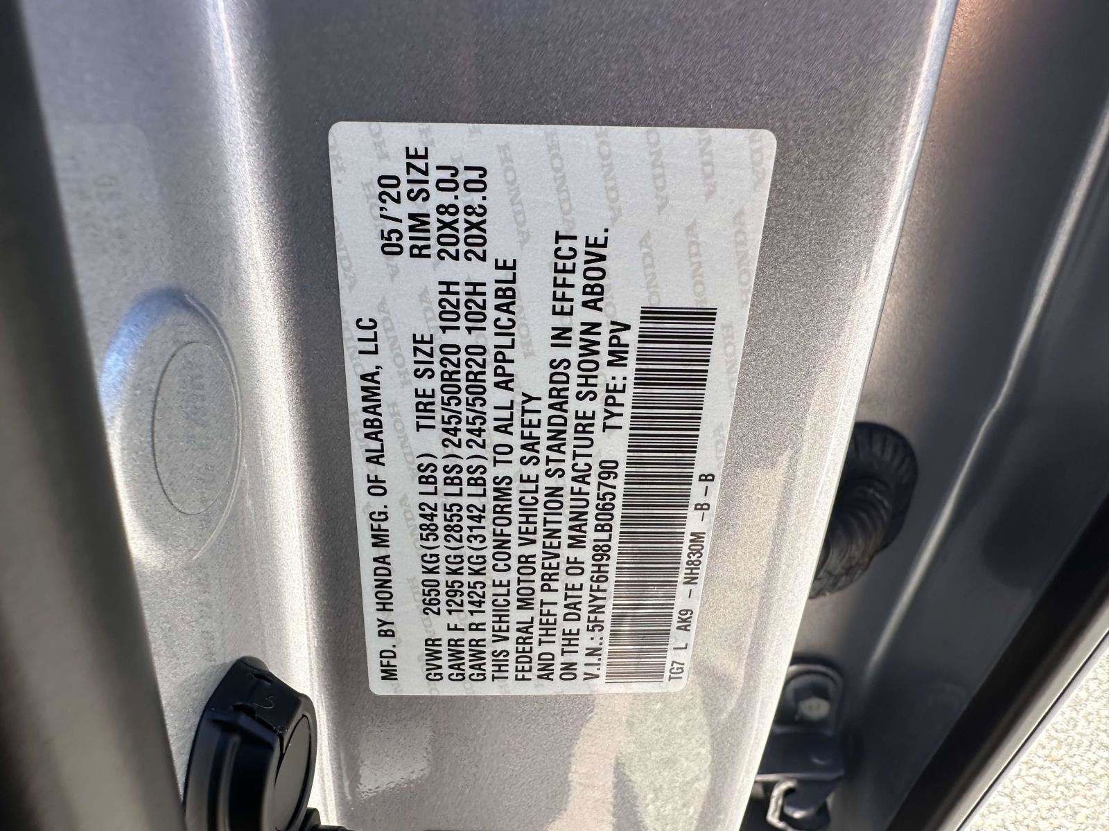 2020 Honda Pilot Touring 8-Passenger