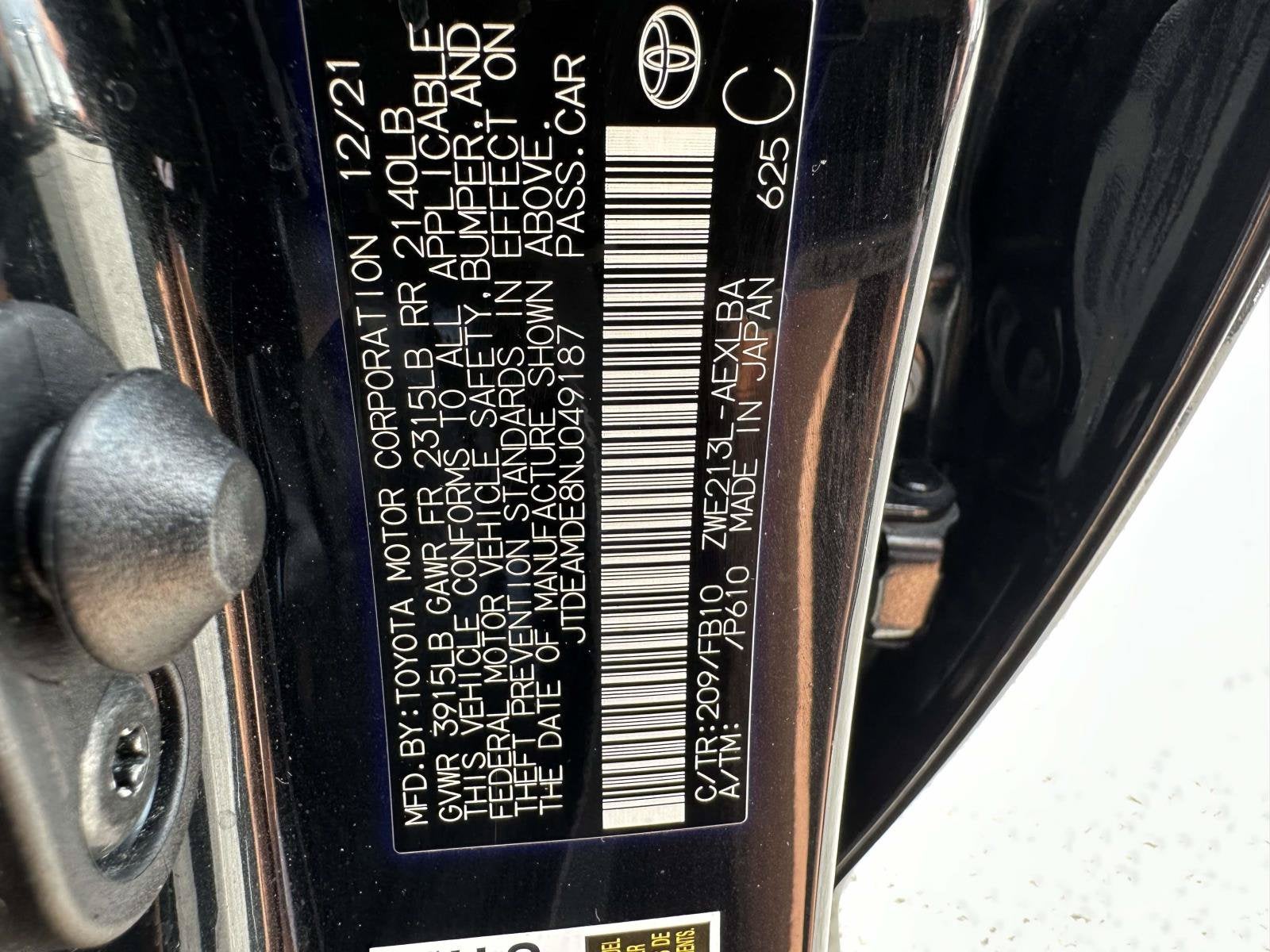 2022 Toyota Corolla Hybrid LE