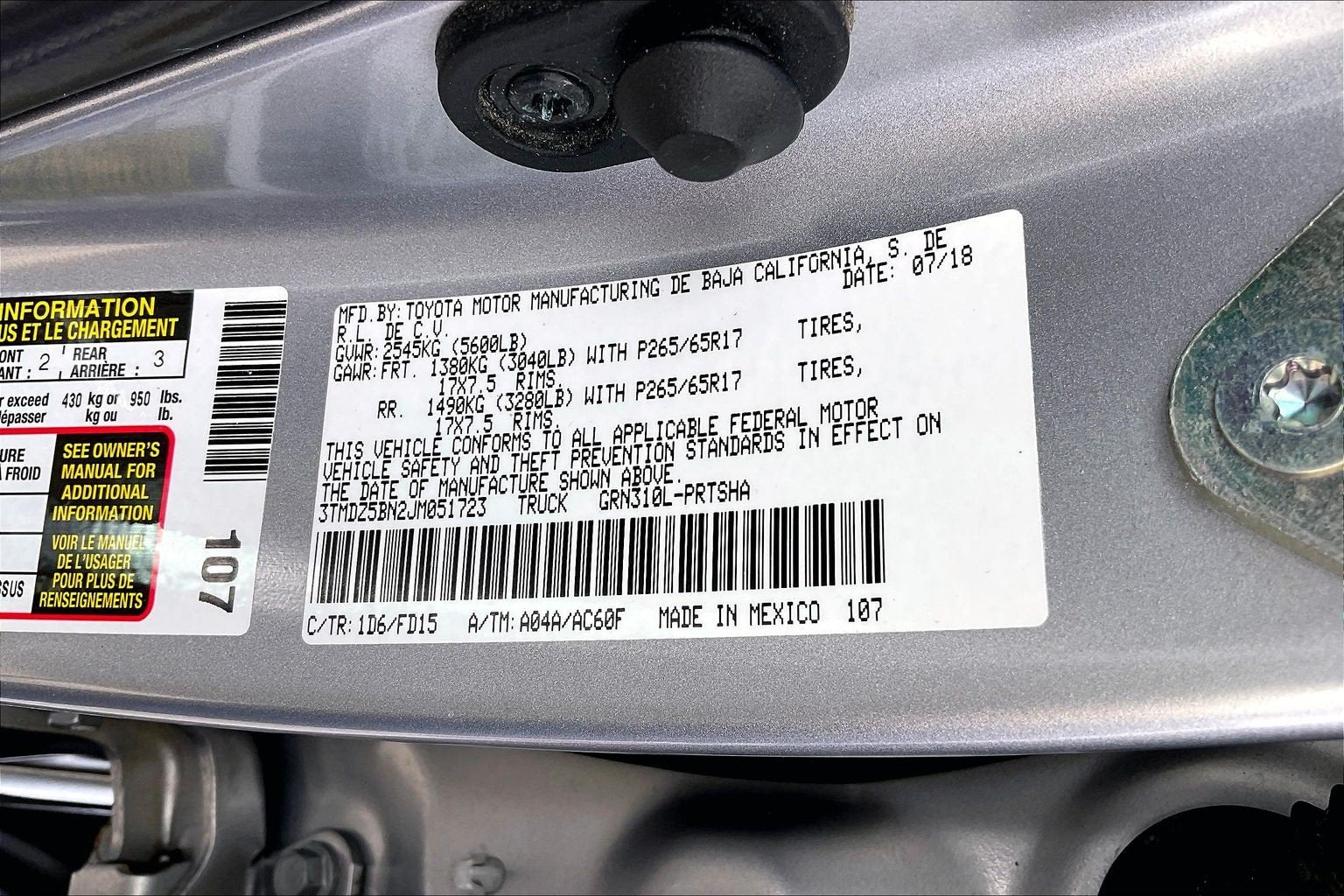 2018 Toyota Tacoma TRD Sport