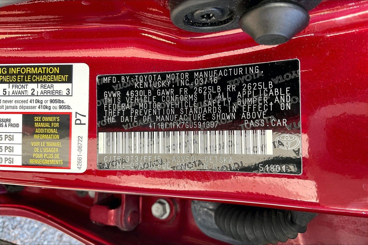 2016 Toyota Camry SE