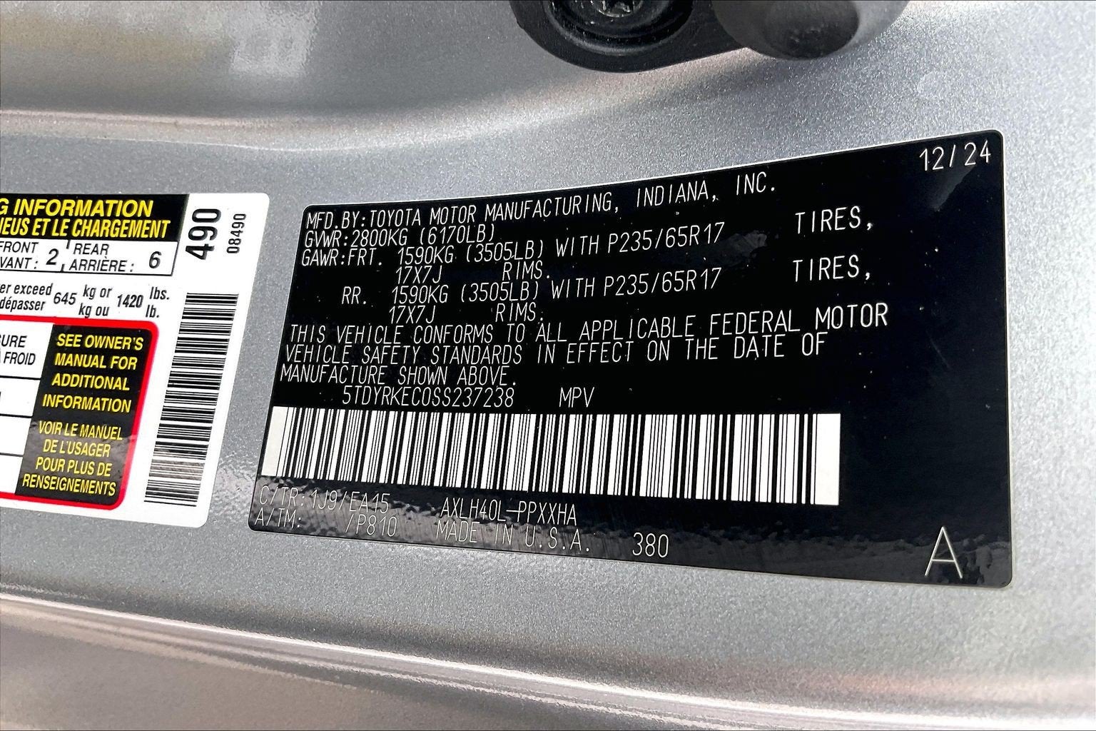 2025 Toyota Sienna XLE