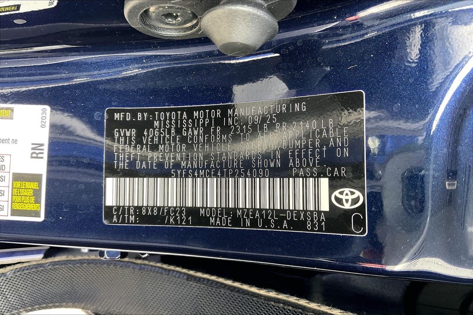 2026 Toyota Corolla SE