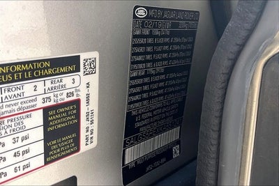 2019 Land Rover Range Rover 5.0L V8 Supercharged