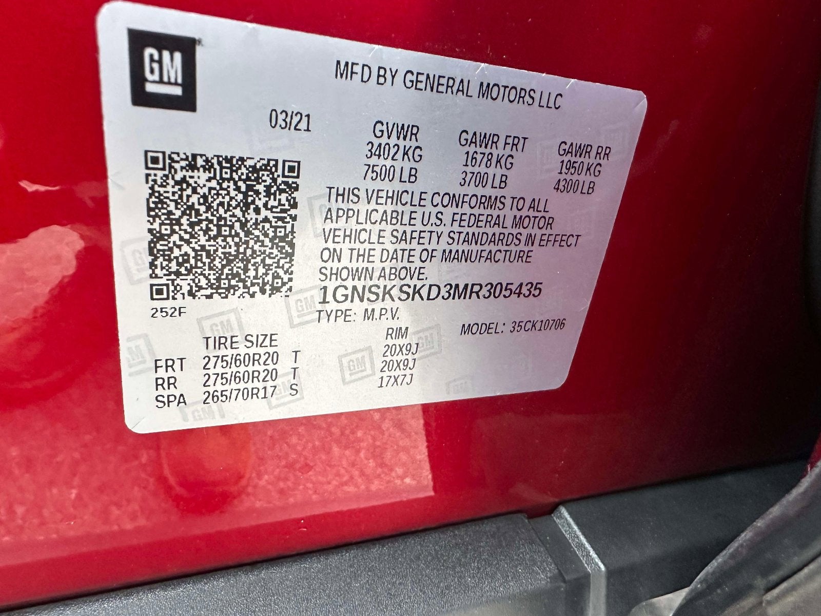 2021 Chevrolet Tahoe Premier