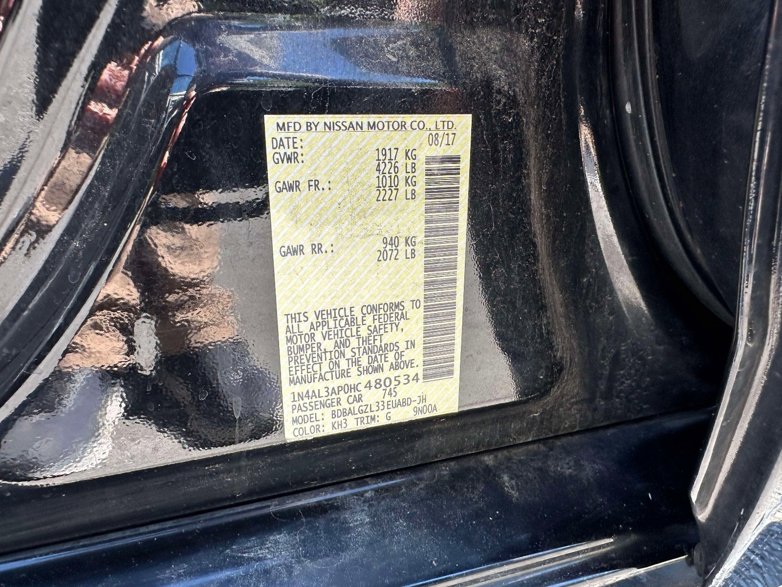 2017 Nissan Altima 2.5 S