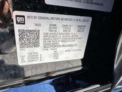 2022 Chevrolet Silverado 1500 LT (2FL)
