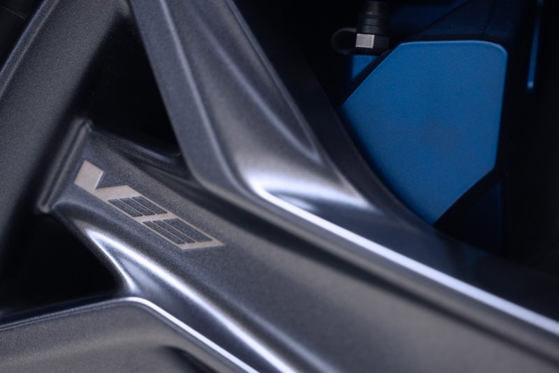 Close-up of the 2026 OPTIQ-V Brembo Performance Front Brakes | Waldorf Cadillac in Waldorf MD